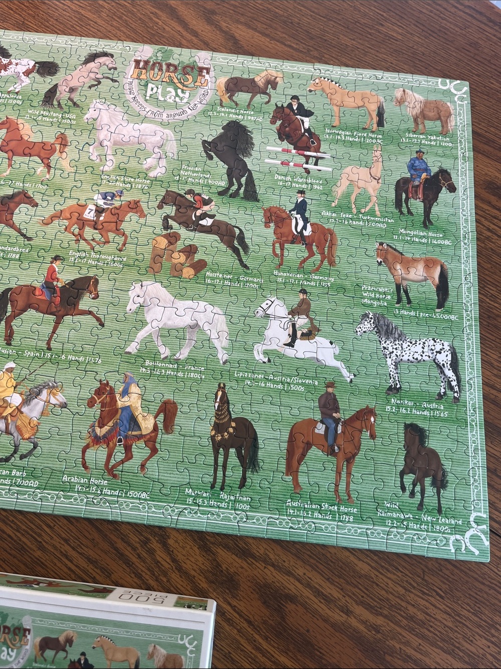 Horse Play 500-Piece Jigsaw Puzzle - Green - Picture 4 of 15